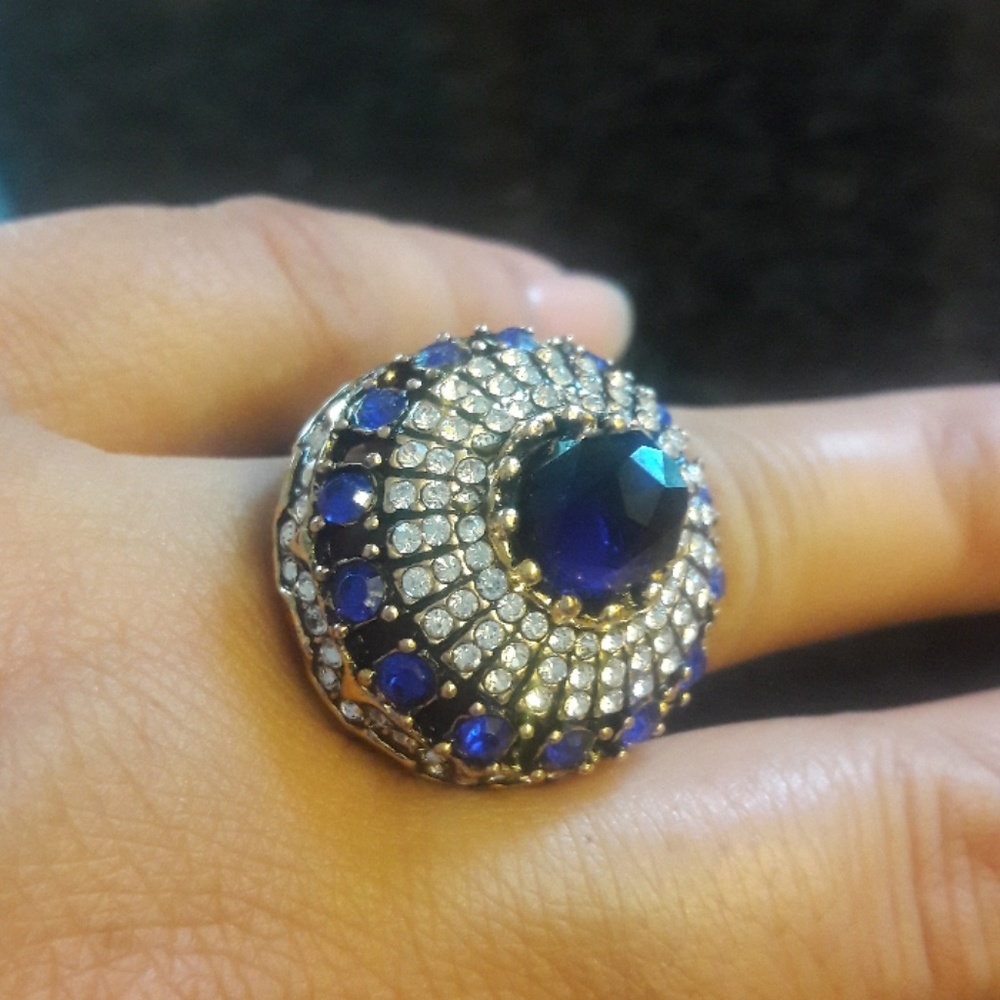 Turkish rhinestone Ring size 8